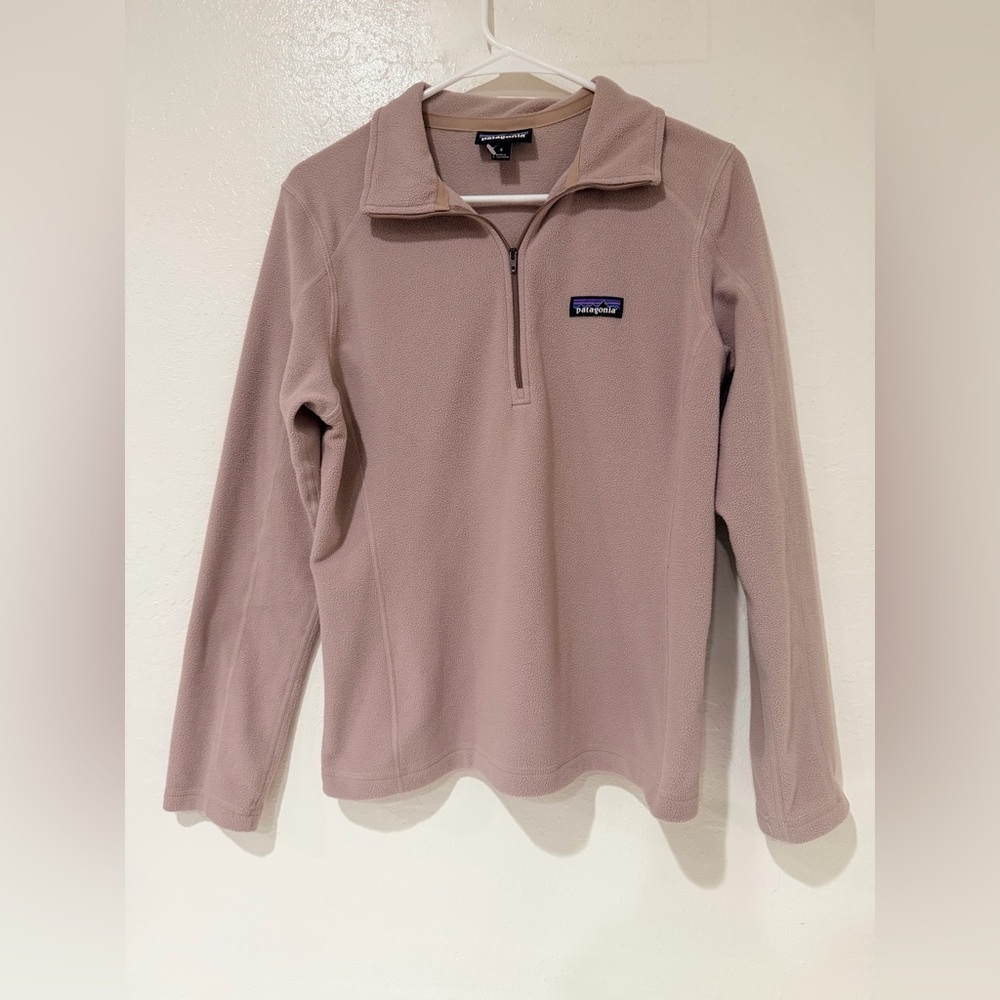 Patagonia Women's Mauve Pink Quarter-Zip Sweatshirt size S - Picture 3 of 11